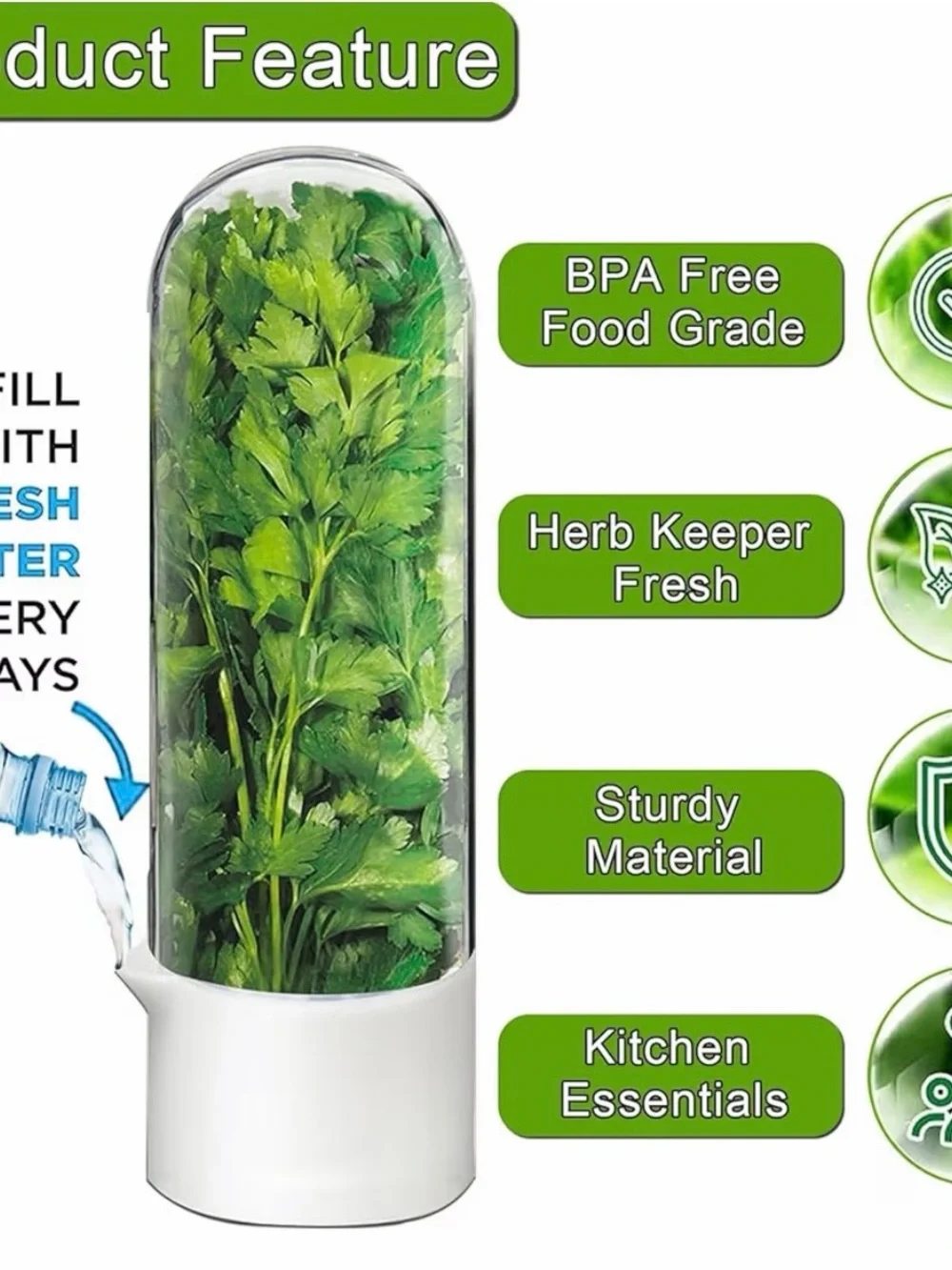 Herb Keeper Fresh Greens Storage Pod - set of 3